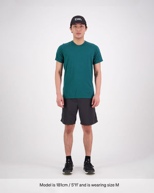 Temple Merino Air-Con T-Shirt - Evergreen