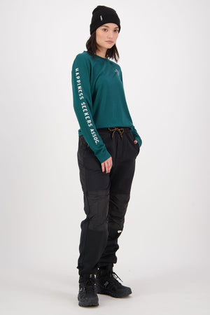 Icon Merino Air-Con Relaxed LS - Evergreen