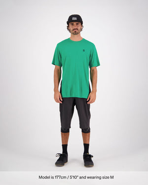 Tarn Merino Shift T-Shirt - Pop Green / Black
