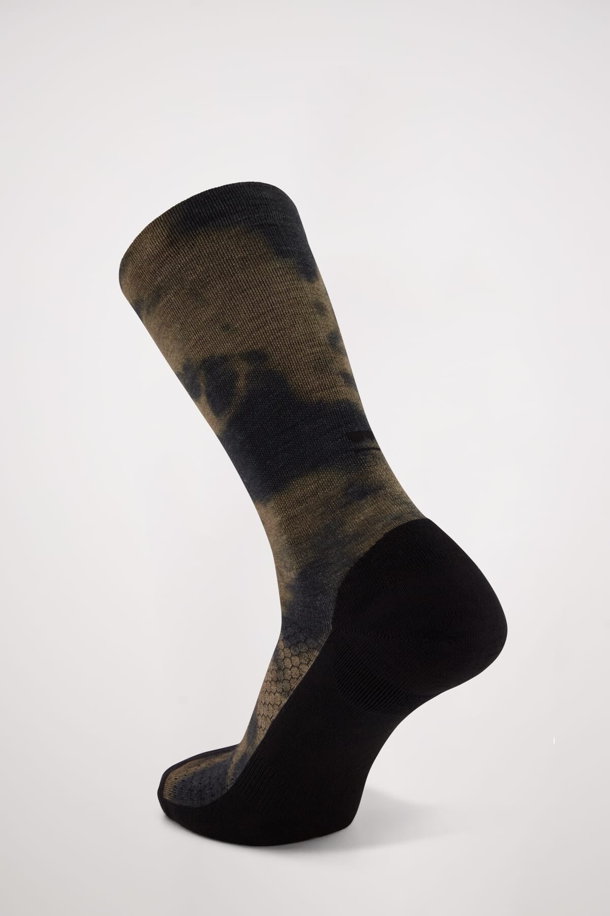 Unisex Atlas Merino Crew Sock - Olive Tie Dye