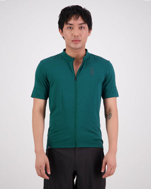 Roam Cargo Merino Shift Full Zip T-Shirt - Evergreen