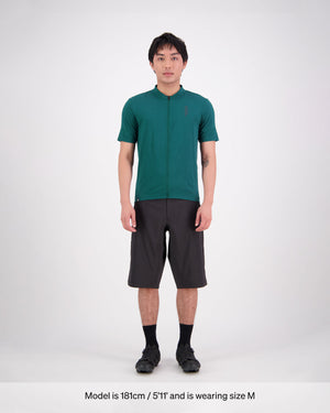Roam Cargo Merino Shift Full Zip T-Shirt - Evergreen