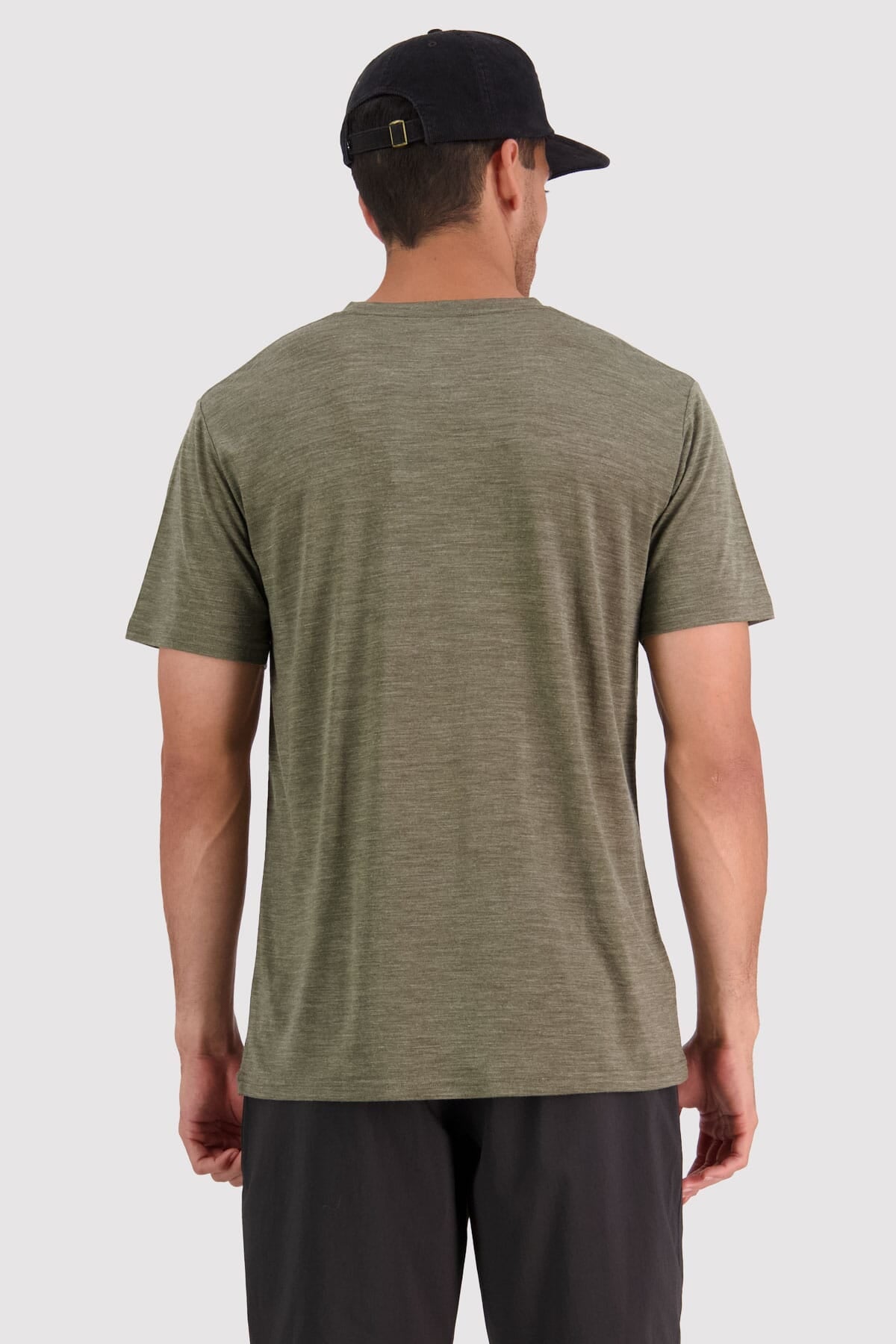 Zephyr Merino Cool T-Shirt - Olive Mt Hand